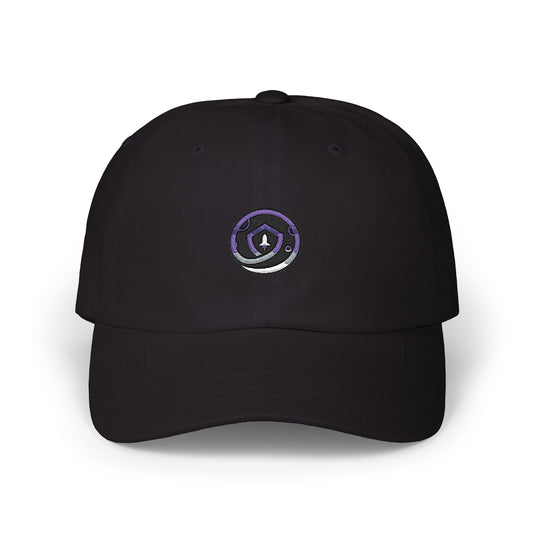 Embroidered Purple Swirl Dad Cap