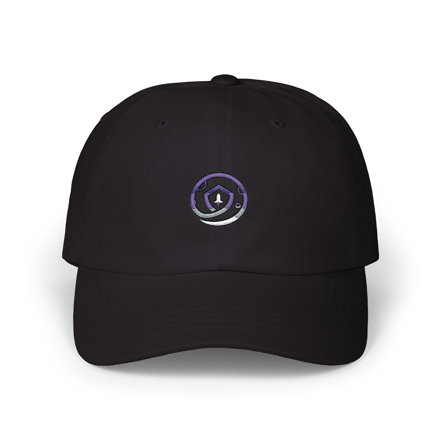Embroidered Purple Swirl Dad Cap