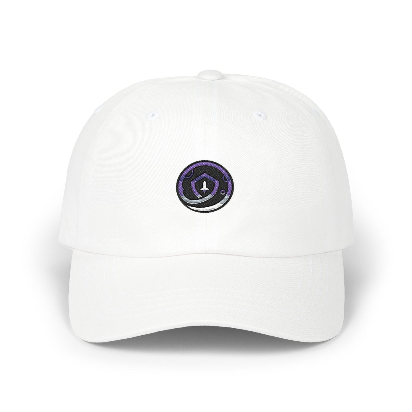 Embroidered Purple Swirl Dad Cap